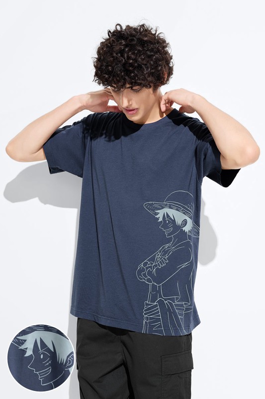 航海王印花T恤-04-男