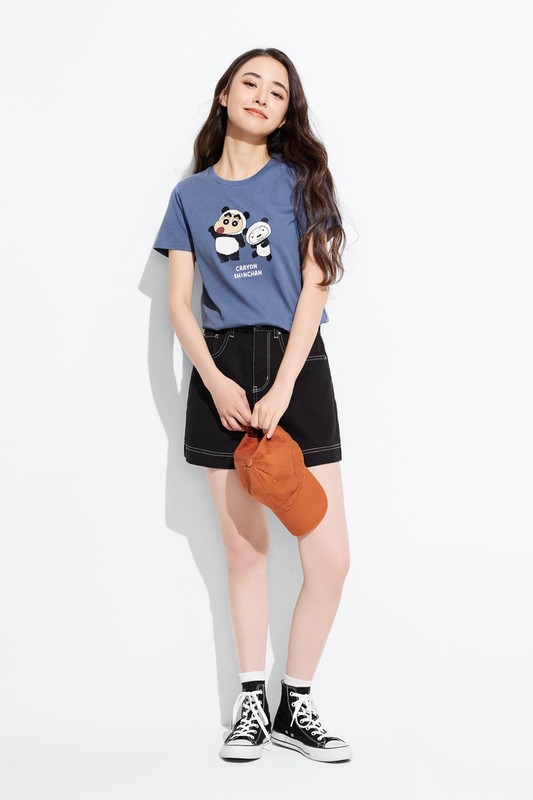 蠟筆小新印花T恤-04-女