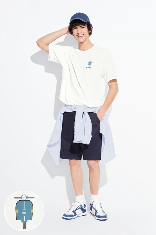 摩托車印花T恤-01-男