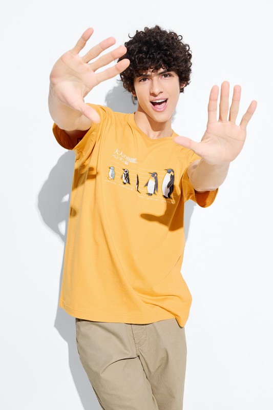 大人的圖鑑印花T恤-03-男