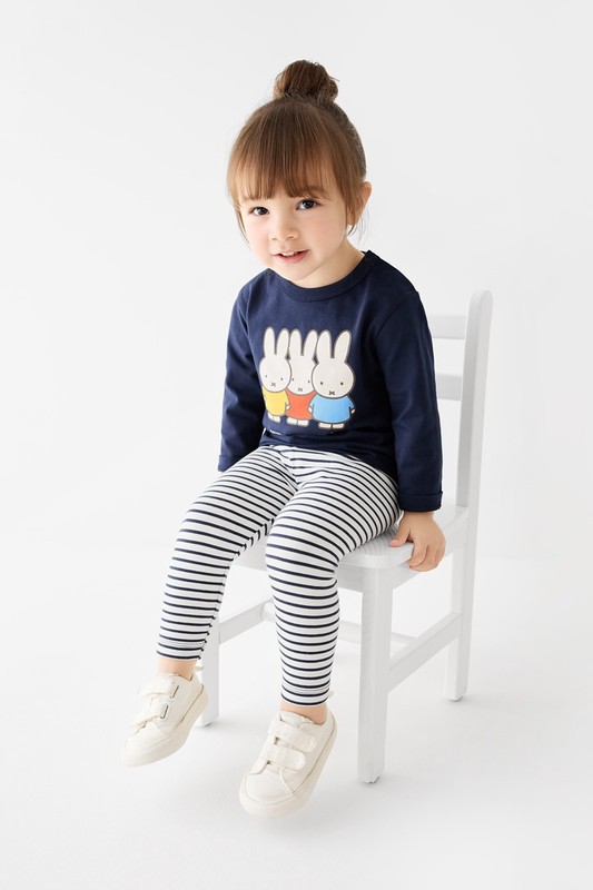 Miffy and Friends長袖印花T恤-05-Baby