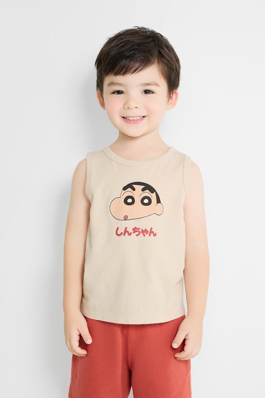 蠟筆小新純棉印花背心-童