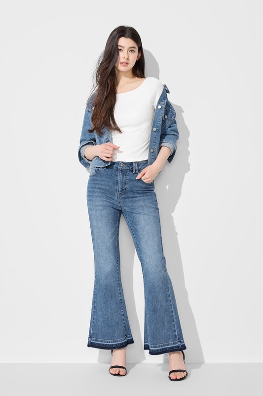 Bra羅紋挖背短版T恤-女