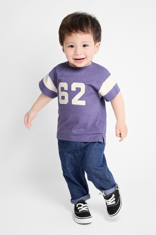 純棉寬鬆牛仔褲-Baby