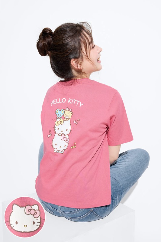 三麗鷗寬版印花T恤-10-女