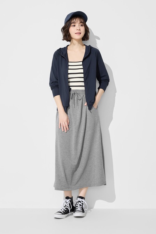 輕柔彈性長裙-女