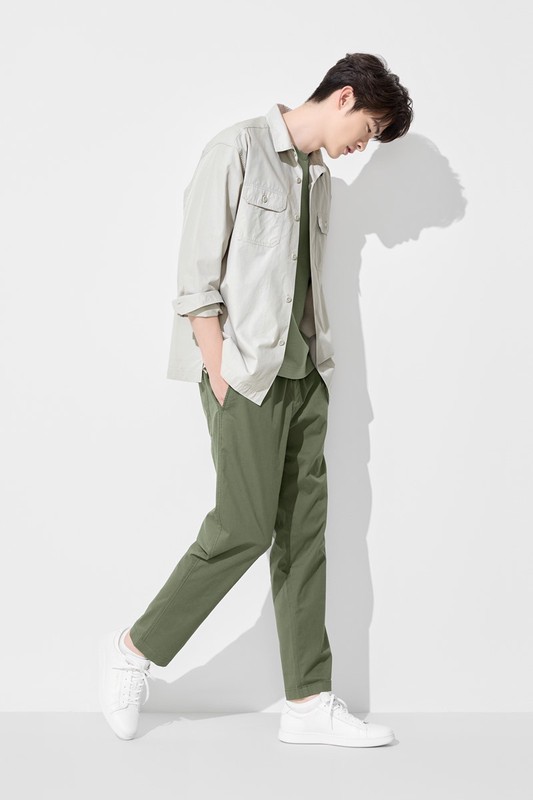 棉質輕便九分褲-男