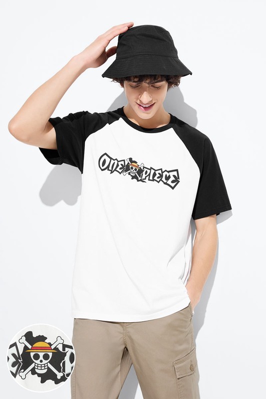 航海王拉克蘭袖印花T恤-10-男