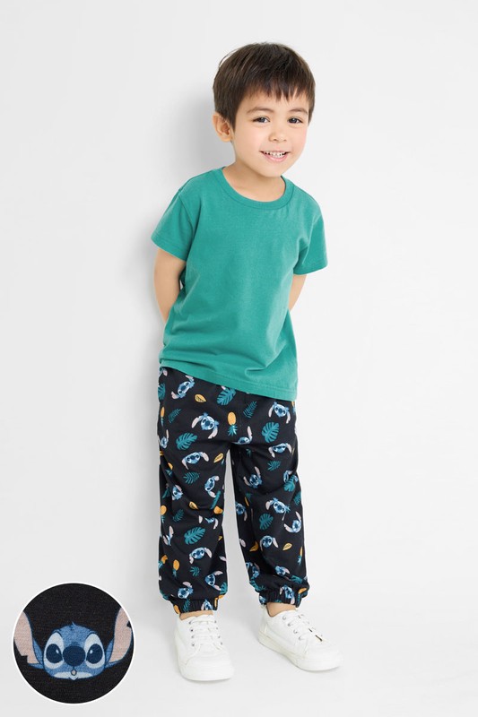 迪士尼系列竹節棉束口褲-童