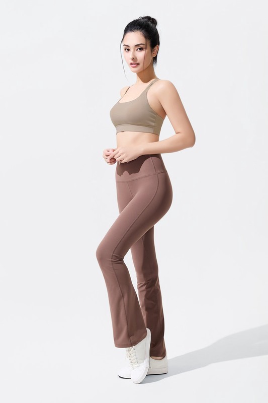 運動輕度支撐喇叭褲-女