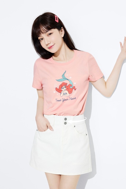 多色收腹牛仔連褲短裙-女