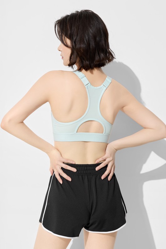 輕度支撐前開式拉鍊Bra背心-女