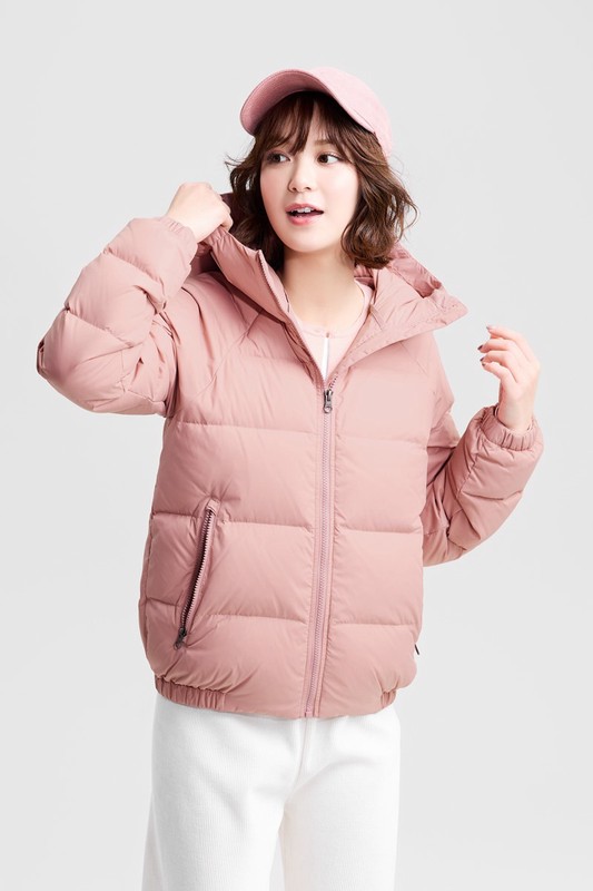 極暖羽絨連帽外套-女