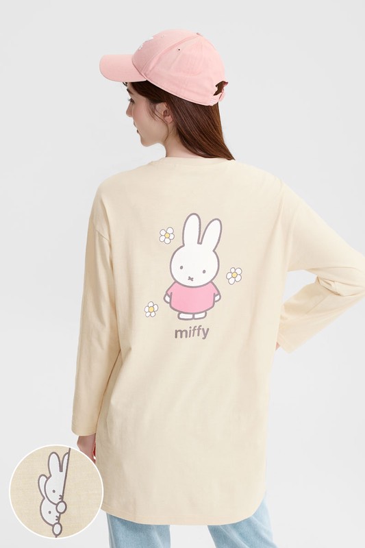 Miffy竹節棉長版上衣-女