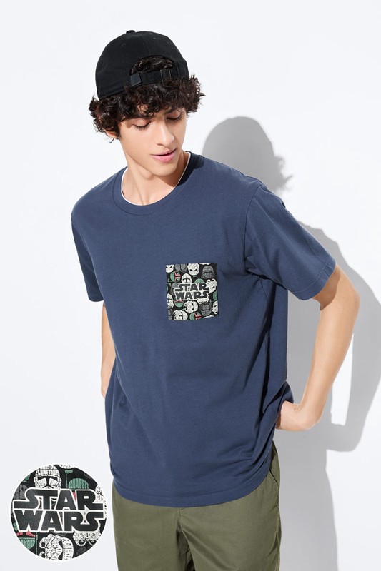 STAR WARS系列口袋印花T恤-03-男