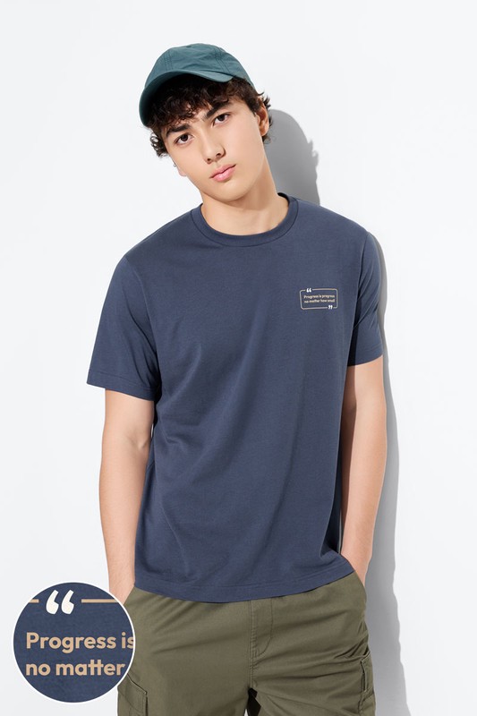 文字印花T恤-05-男