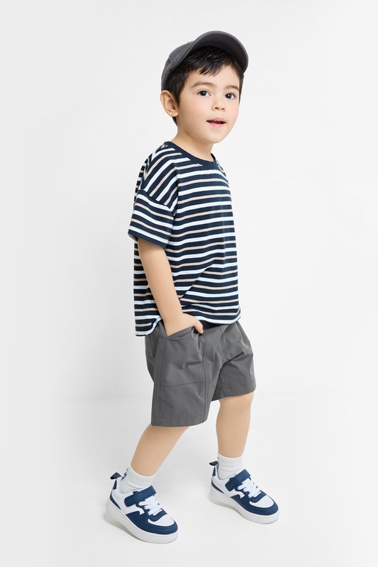 防潑水機能五分褲-童