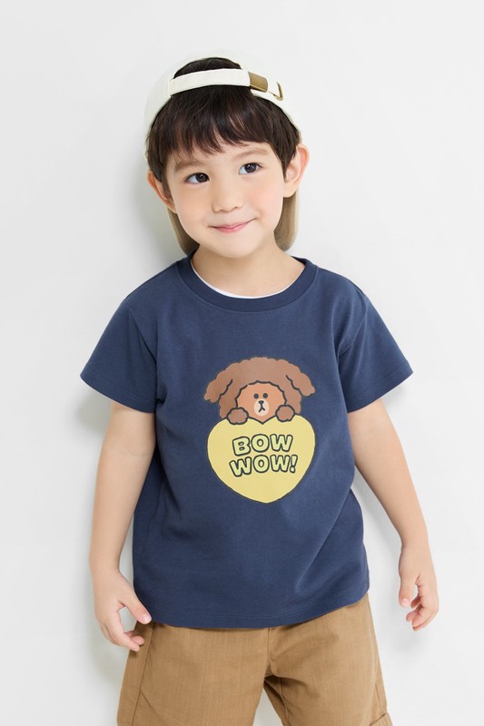 LINE FRIENDS印花T恤-04-童