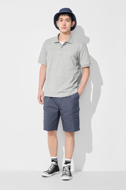 快乾網眼polo衫-男