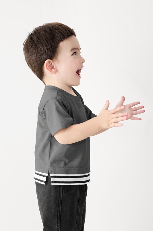 純棉拼接T恤-Baby