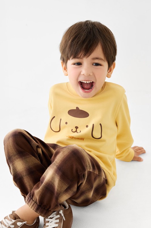 三麗鷗毛圈印花圓領衫-05-童