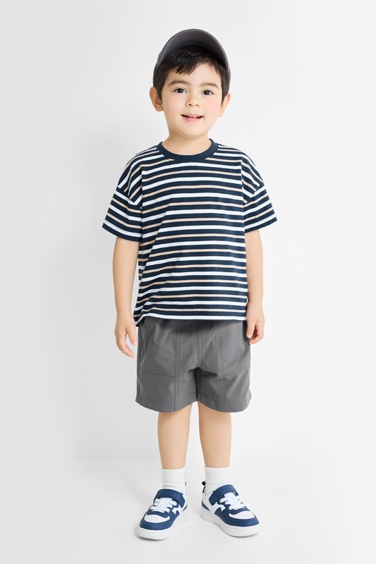 防潑水機能五分褲-童