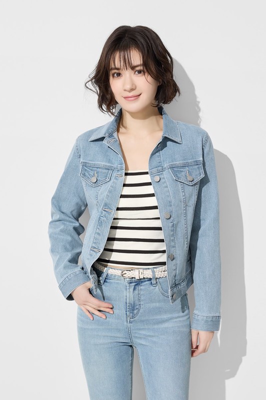 牛仔修身外套-女