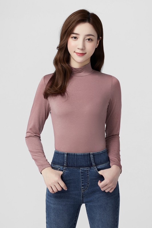 heatup立領長袖上衣-女