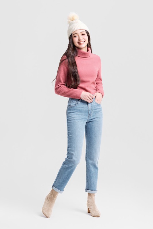 Fleece高領上衣-女