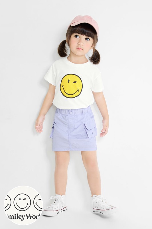 SmileyWorld®印花T恤-01-童