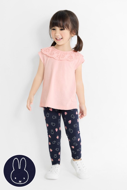 Miffy彈力九分內搭褲-童