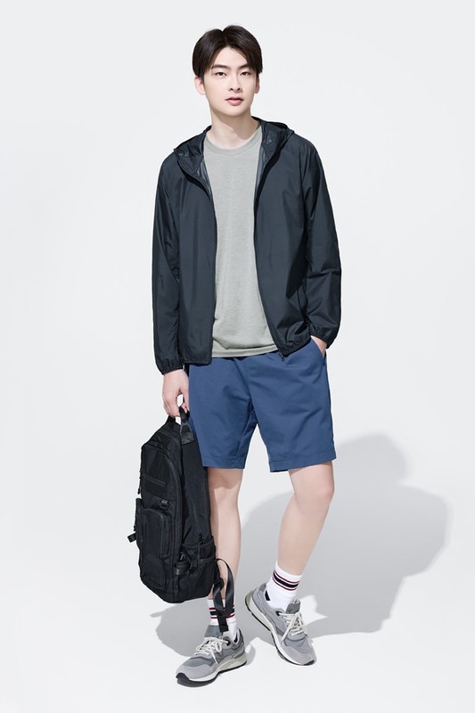 吸排彈性網眼短褲-男