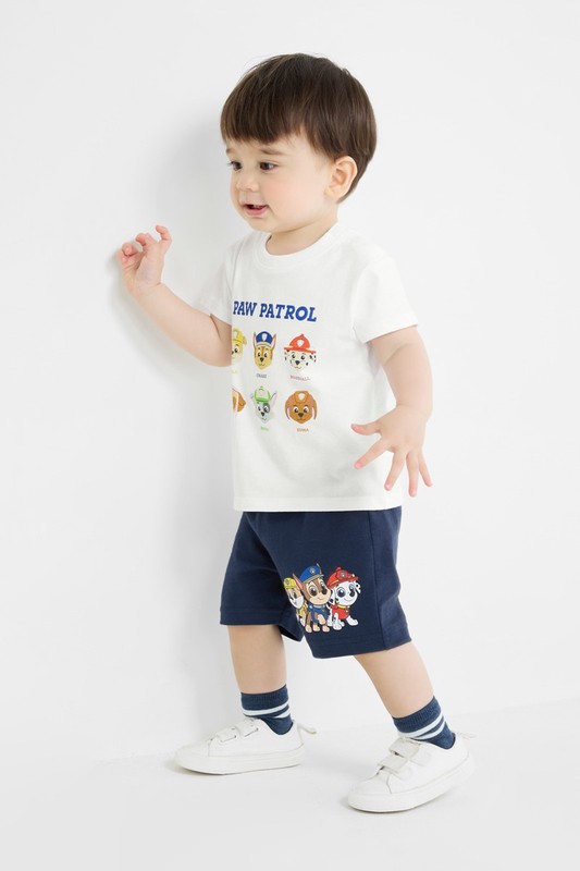 汪汪隊立大功竹節棉印花短褲-Baby