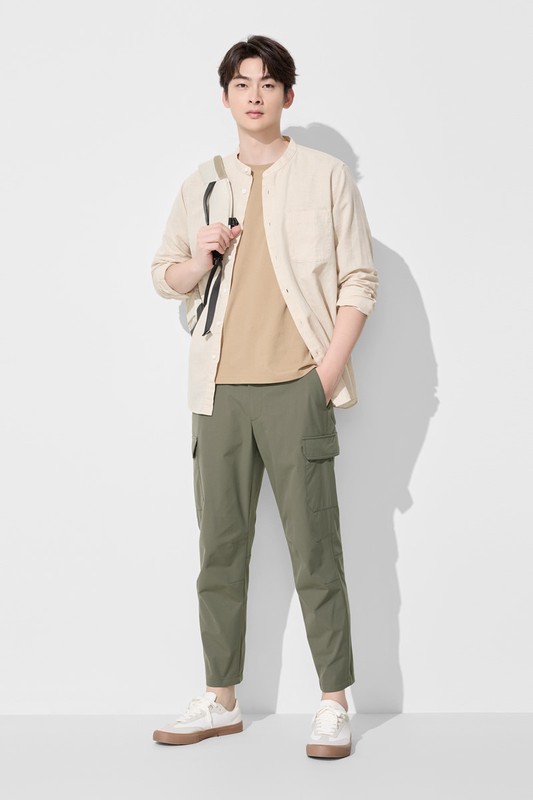 純棉圓領T恤-男