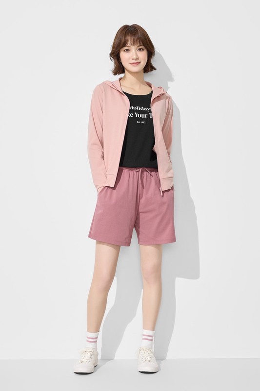 快乾棉休閒短褲-女