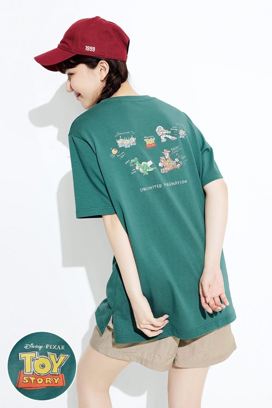 皮克斯系列寬長版印花T恤-04-女