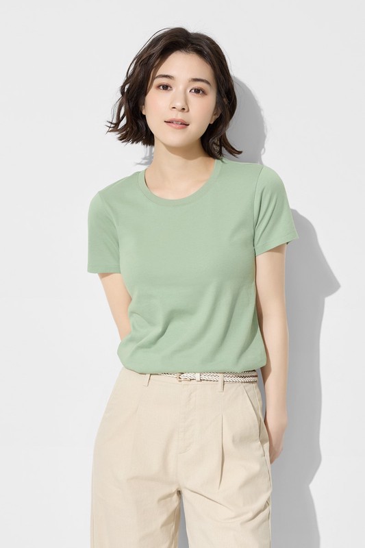 純棉圓領T恤-女