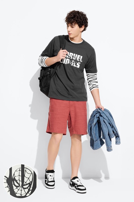 漫威系列厚版印花T恤-07-男