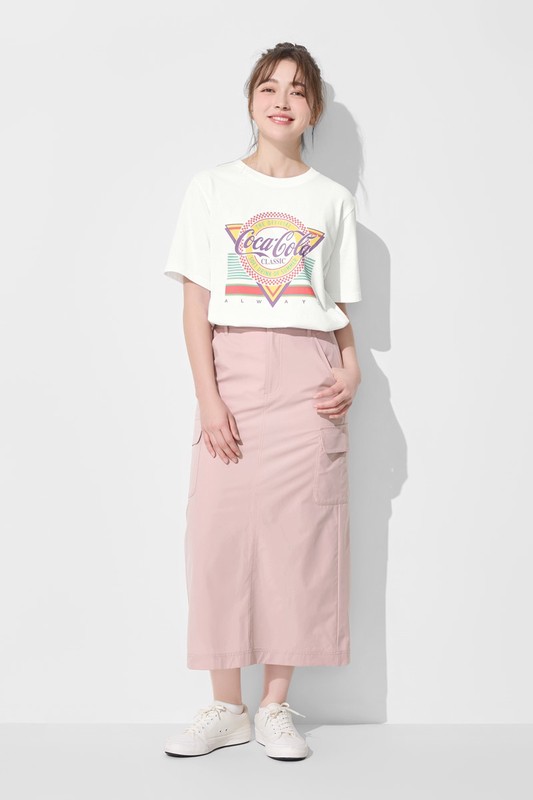 機能彈性工裝長裙-女