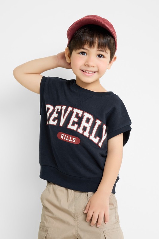 毛圈印花背心-童