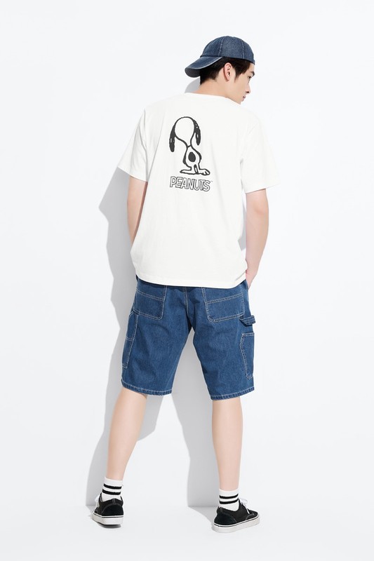 史努比系列印花T恤-02-男