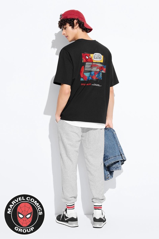 漫威系列寬版印花T恤-01-男