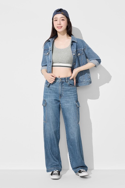 可拆式Bra莫代爾短版羅紋T恤-女