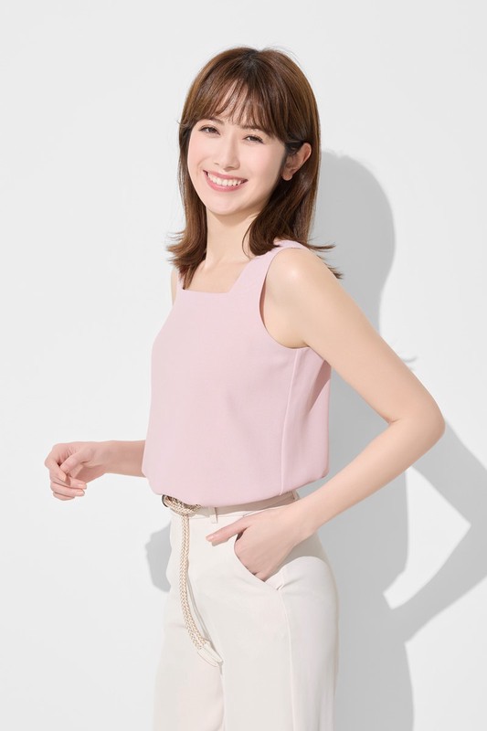 雪紡方領背心-女