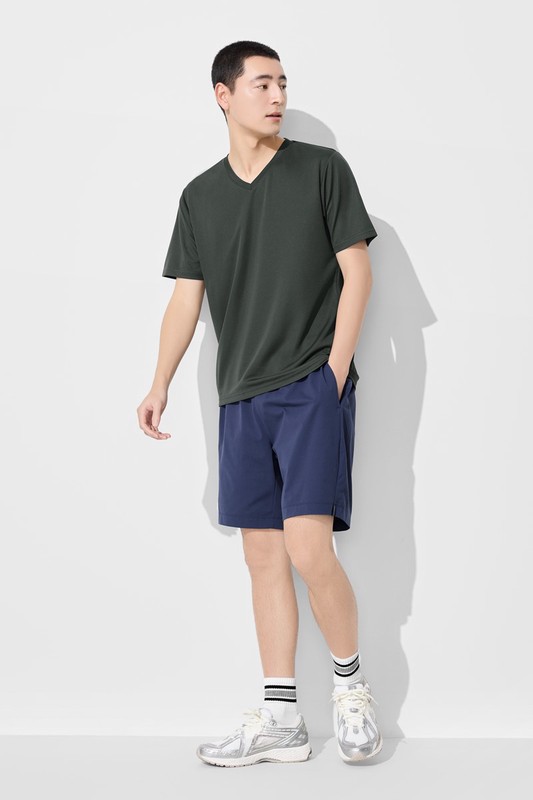 吸排彈性網眼短褲-男