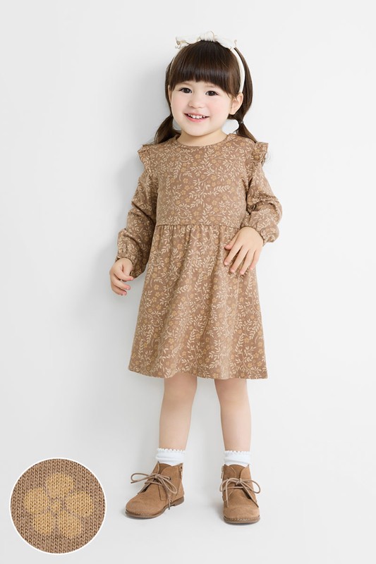 純棉印花洋裝-童