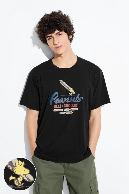 史努比系列印花T恤-25-男
