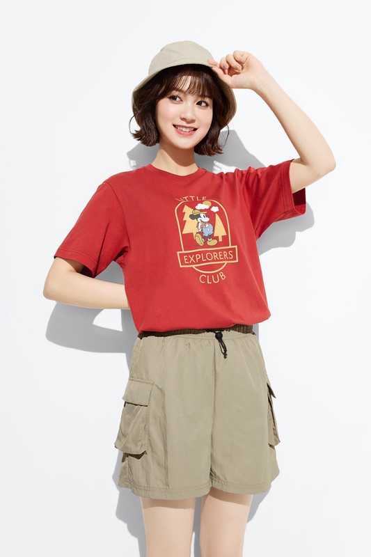 輕便工裝短褲-女