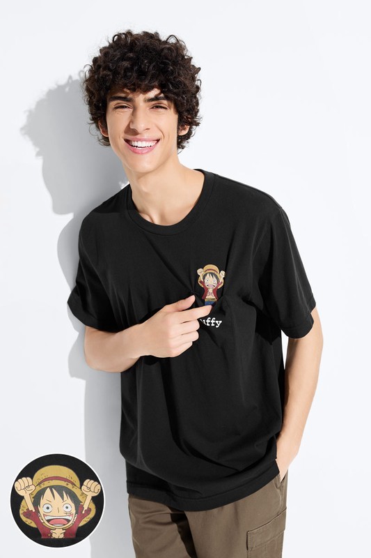 航海王口袋印花T恤-07-男