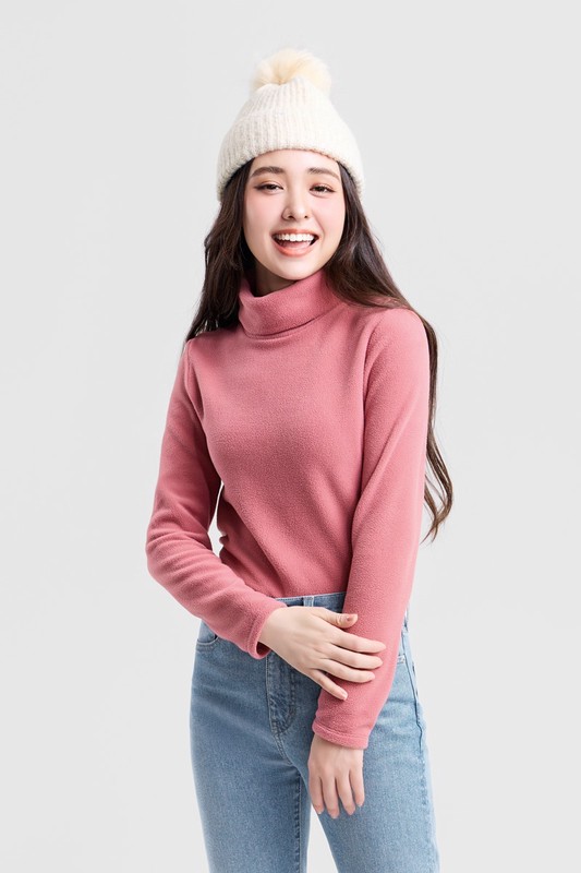 Fleece高領上衣-女